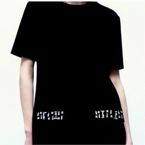 Zara Faux Suede Jewel Dress, Size Small